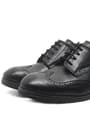 Rakerplus Titan Matte Black Lace up School Young Men's Shoes