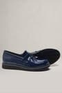 Rakerplus Young School Boys navy patent leather loafer shoes