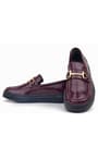 Rakerplus Bordo Tokalı Loafer Çocuk Klasik Ayakkabı