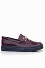 Rakerplus Bordo Tokalı Loafer Çocuk Klasik Ayakkabı