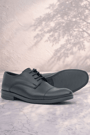 Rakerplus Genuine Leather Black Lace Up Kids Oxford Classic Shoes