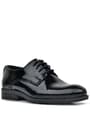 Rakerplus Black Rougan Laced Oxford Shoes For Kids