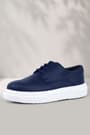 Rakerplus Derby Navy Blue Matte White Sole Boys Classic Shoes