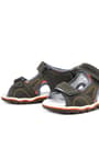 Rakerplus Genuine Leather Grey Velcro Boys' Sandals Slippers and R.26