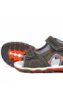 Rakerplus Genuine Leather Grey Velcro Boys' Sandals Slippers and R.26