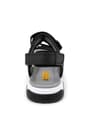 Rakerplus Genuine Leather Black Comfort Sole Kids Velcro Sandals
