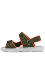 Rakerplus Wisps Genuine Leather Khaki Orange Kids Sandals