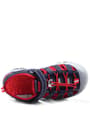 Rakerplus Genuine Leather Navy Blue Red Kids Sandals