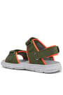 Rakerplus Wisps Genuine Leather Khaki Orange Kids Sandals