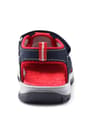 Rakerplus Genuine Leather Navy Blue Red Kids Sandals