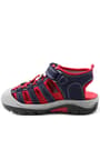 Rakerplus Genuine Leather Navy Blue Red Kids Sandals