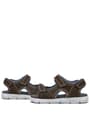 Rakerplus Genuine Leather Brown Banded Kids Sandals