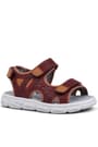 Rakerplus Flint Genuine Leather Claret Red Kids Sandals