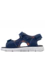 Rakerplus Genuine Leather Navy Blue Velcro Kids Sandals