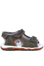 Rakerplus Genuine Leather Grey Velcro Boys' Sandals Slippers and R.26