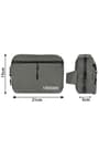 Rakerplus Gri Unisex Minimal 21x15x5 cm Bel ve Göğüs Çantası RC-0001-GR