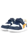 Rakerplus Genuine Leather Anatomic Navy Blue White Baby Sports Shoes R800-LB.19