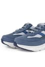 Rakerplus Genuine Leather Anatomic Blue Laced Up Extra Light Sole Kids Sports Shoes 3804-MGY.31