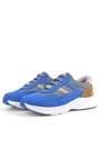 Rakerplus Genuine Leather Anatomic Saxe Blue Tabac Laced Up Kids Sports Shoes 3804-SXM.36