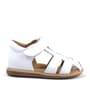 Rakerplus Genuine Leather White Velcro Baby Sandals