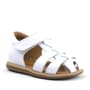 Rakerplus Genuine Leather White Velcro Baby Sandals
