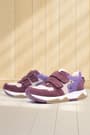 Rakerplus Genuine Leather Claret Red Pink Metal Detailed Girls Sneakers Shoes 3880-PUBORDT.35