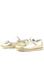 Rakerplus Genuine Leather Gold Bow Tie Girl Baby Flats 100-A-DERI.25