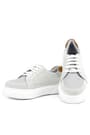 Rakerplus Genuine Leather Grey Laced Up Kids School Shoes 4507-GTAB.31