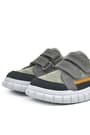 Rakerplus Hakiki Deri Gri Cırtlı Çocuk Günlük Spor Okul Ayakkabı 4506-GTABS.26