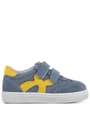 Rakerplus Genuine Leather Grey Yellow Banded Babies Sportt Shoes R654-GRSA.21