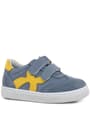 Rakerplus Genuine Leather Grey Yellow Banded Babies Sportt Shoes R654-GRSA.21