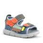 Rakerplus Genuine Leather Grey-Orange Baby Sandals