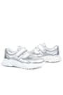 Rakerplus Genuine Leather Silver White Sole Girls' Sneakers Shoes X3730-GP.31