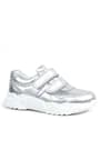 Rakerplus Genuine Leather Silver White Sole Girls' Sneakers Shoes X3730-GP.31