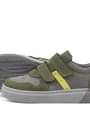 Rakerplus Genuine Leather Khaki Gray Boys Kids Sneakers 3751-HKGR.26