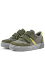 Rakerplus Genuine Leather Khaki Gray Boys Kids Sneakers 3751-HKGR.26