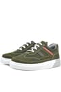 Rakerplus Genuine Leather Khaki Green Kids Casual Sports School Shoes 3801-HK.36