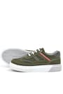 Rakerplus Genuine Leather Khaki Green Kids Casual Sports School Shoes 3801-HK.36