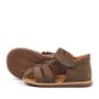 Rakerplus Genuine Leather Brown Velcro Baby Sandals