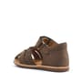 Rakerplus Genuine Leather Brown Velcro Baby Sandals