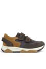 Rakerplus Genuine Leather Dark Brown Kids Sneakers Sports Shoes 3880-KKTA.31