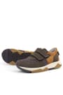 Rakerplus Genuine Leather Dark Brown Kids Sneakers Sports Shoes 3880-KKTA.31