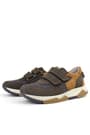 Rakerplus Genuine Leather Dark Brown Kids Sneakers Sports Shoes 3880-KKTA.31