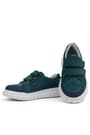 Rakerplus Genuine Leather Dark Green Velcro Casual Sports Kids School Shoes 4506-KYL.26