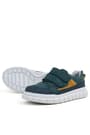 Rakerplus Genuine Leather Dark Green Velcro Casual Sports Kids School Shoes 4506-KYL.26
