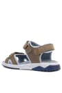 Rakerplus Genuine Leather Sand Color Velcro Kids Sandals Shoes 14021-KUML.26