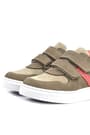 Rakerplus Hakiki Deri Kum Rengi Cırtlı Erkek Çocuk Sneaker 3751-KMT.26