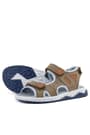 Rakerplus Genuine Leather Sand Color Velcro Kids Sandals Shoes 14021-KUML.26