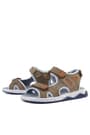 Rakerplus Genuine Leather Sand Color Velcro Kids Sandals Shoes 14021-KUML.26