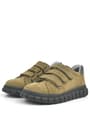 Rakerplus Genuine Leather Nude Black Banded Kids Casual Sports School Shoes 4003-KMGR.31
